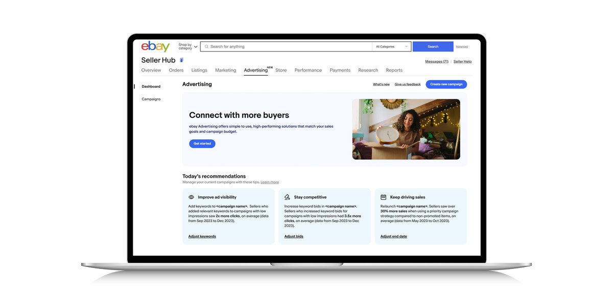 eBay Advertising Dashboard