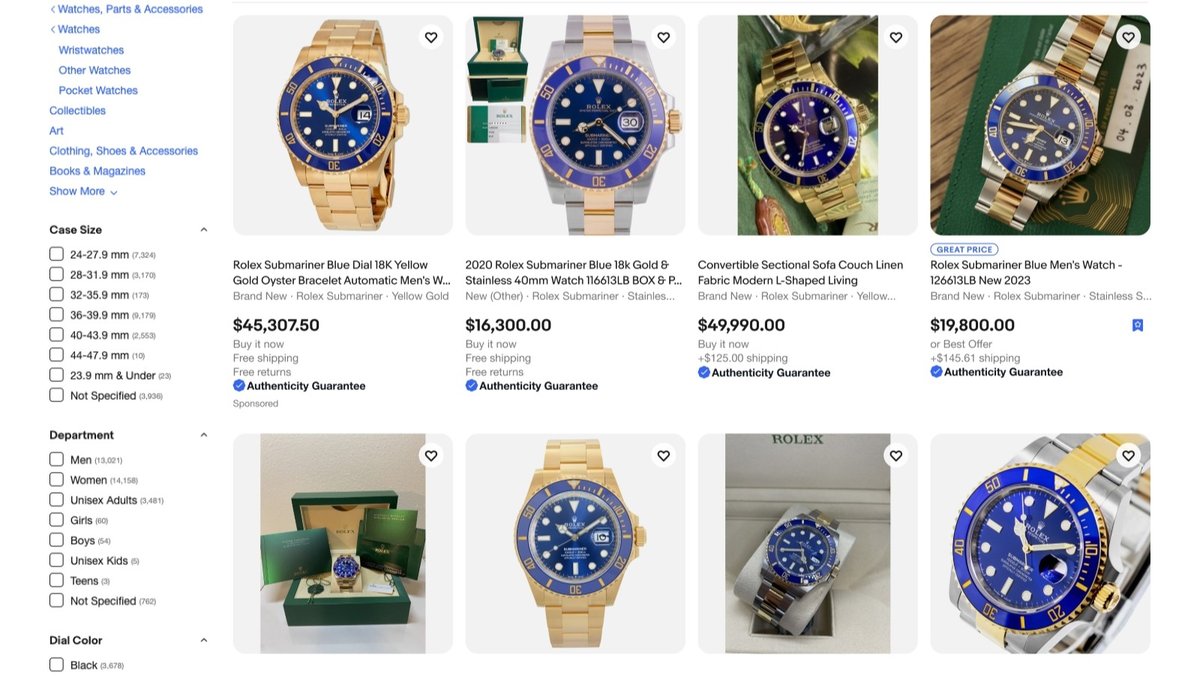 eBay's redesigned search experience